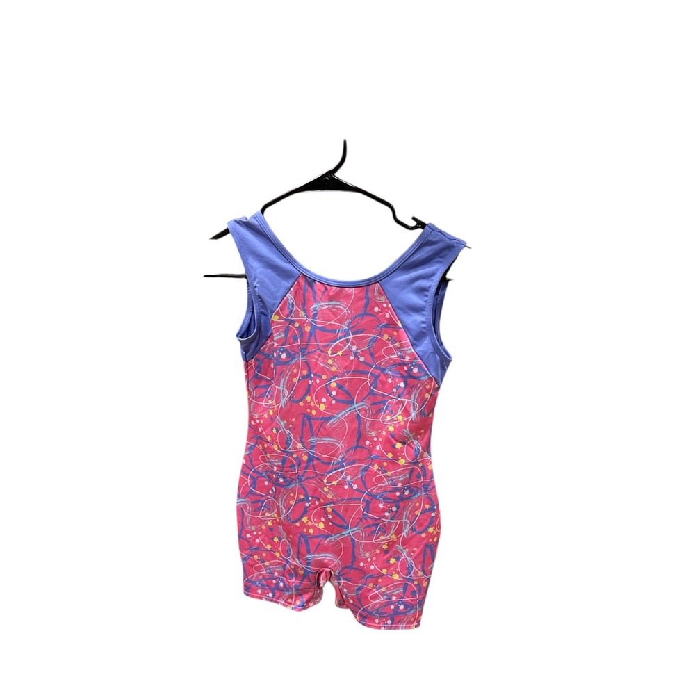 Cat & Jack‎ Kids Girls Leotard Gymnastics Dance Outfit Size XL 14 Pink Blue